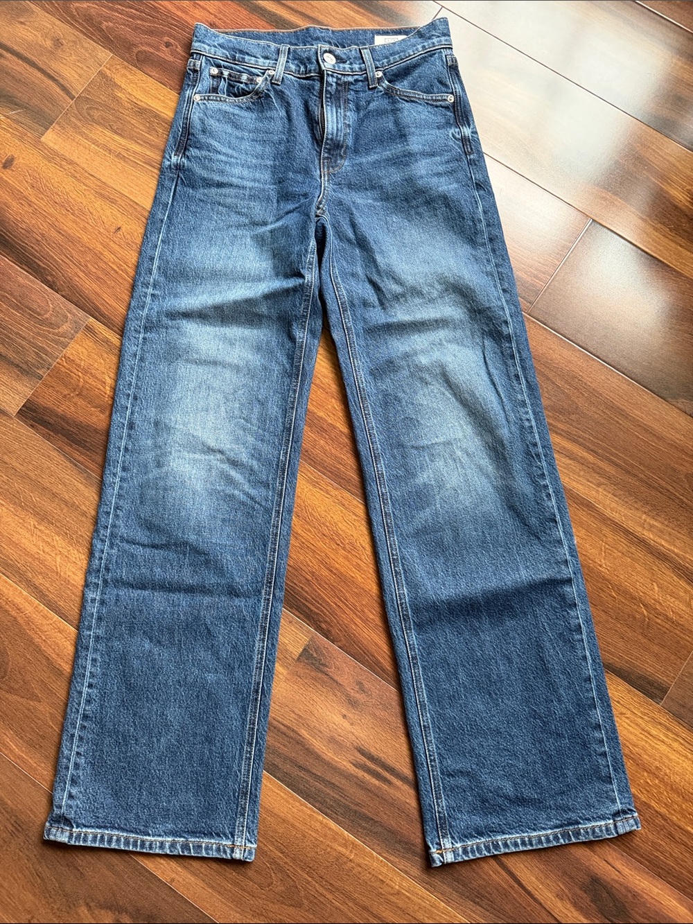 AYR The Secret Sauce Dark Wash Straight Jeans Womens 25